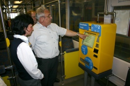 Test mobiler Fahrscheinautomat