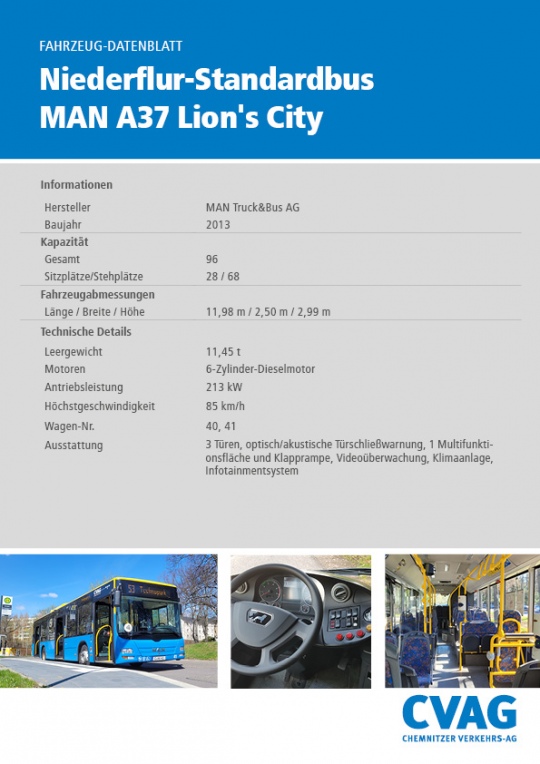 Standardbus MAN Lions City A37